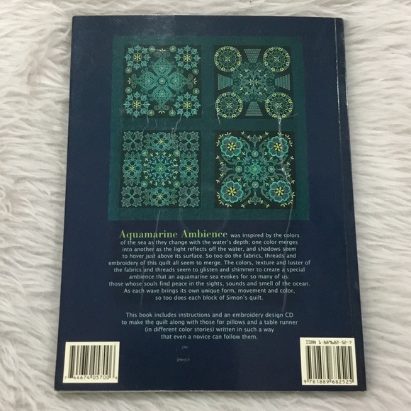Aquamarine ambience quilting book with cd - Picture 5 of 5